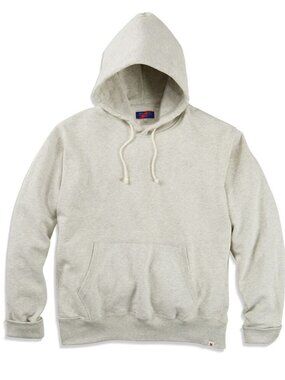 BEST MADE CO Standard Hooded Sweatshirt NEW in package -Light grey "Heather Oat"